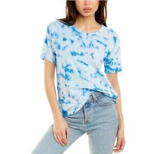 AMO Scoop Neck Tee Slub Jersey‎ - Sky Tie Dye Size XS NWT $160